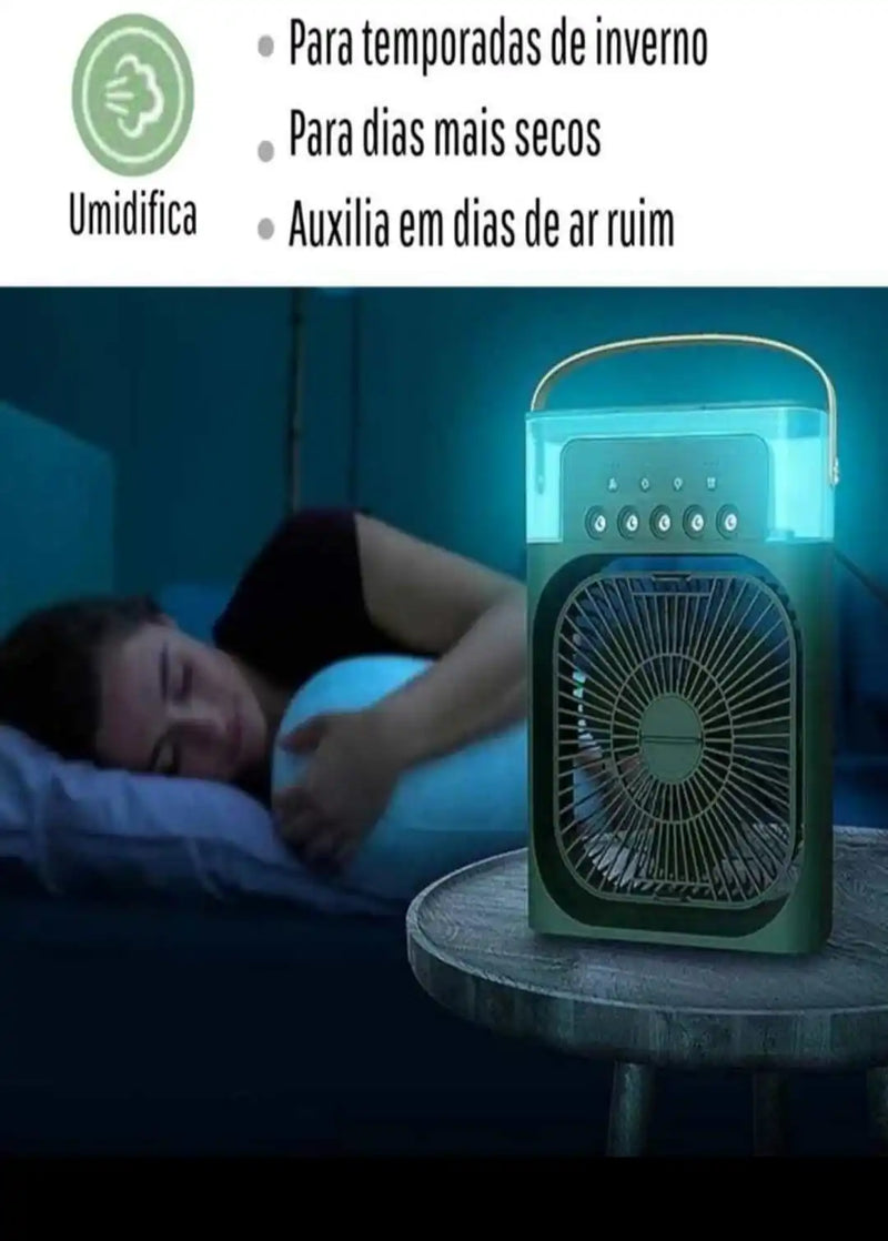 Mini Ventilador e Umidificador