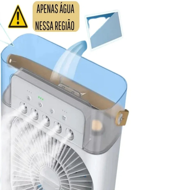 Mini Ventilador e Umidificador